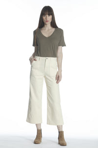 Dylan High Rise Wide Leg - Off White