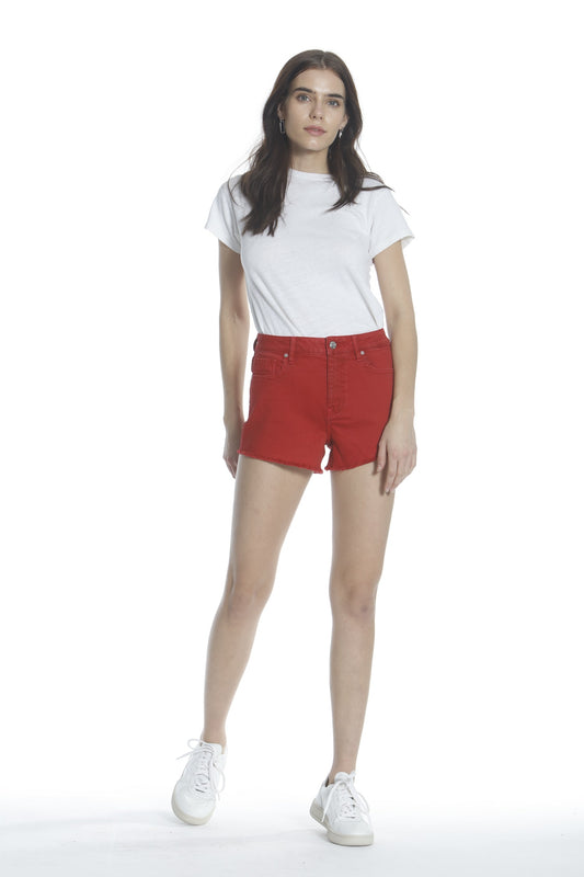 Ace High Rise Short - Red